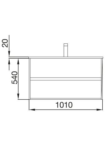 Mobile bagno sospeso cm 100 moderno in legno Noja Bianco Lucido