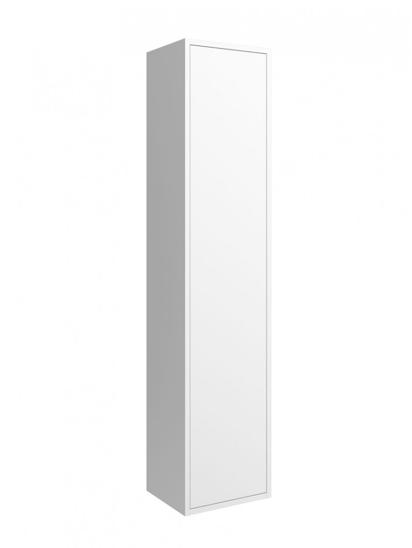 Mobile colonna 1 anta 300x240x1400h mm. mod. Optimus col. Bianco Opaco