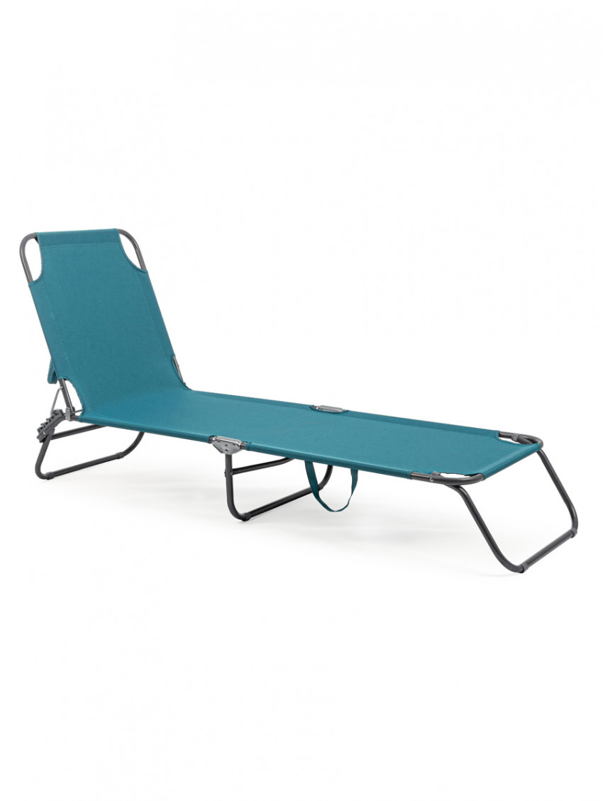 Lettino relax sdraio per giardino mare esterni pieghevole OLBIA Turchese