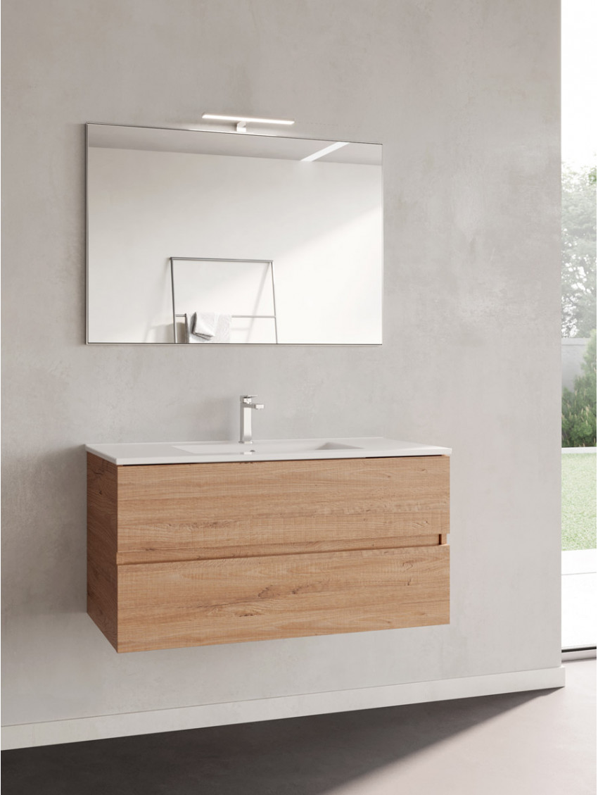 Mobile bagno sospeso cm 100 modello ANDRE PLUS Cannella