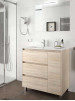 Mobile bagno moderno in legno cm 85 Arenys Rovere Caledonia