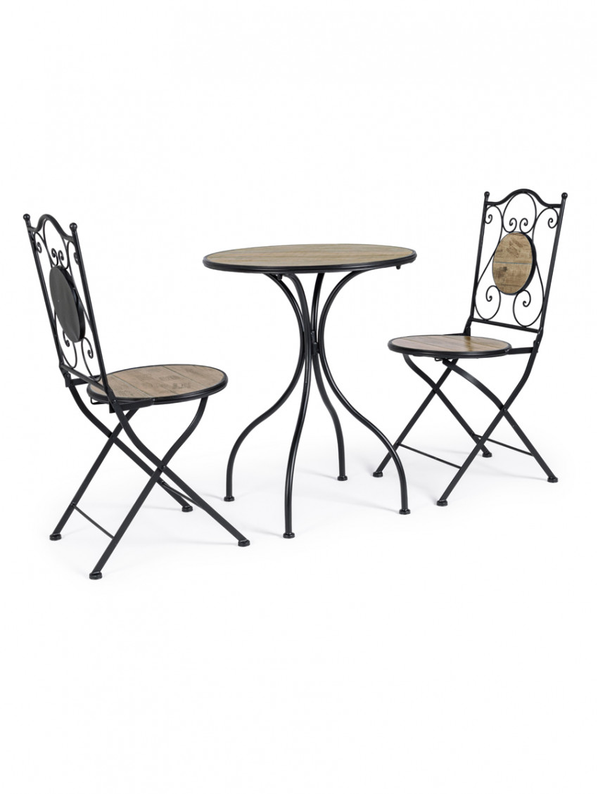 Set tavolo con 2 sedie Kansas