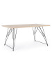 Tavolo in legno gambe in acciaio cm 160x90 King Naturale/Nero