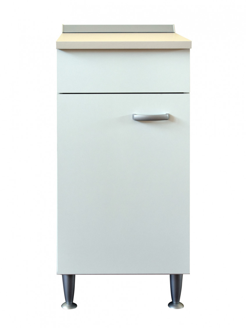 Base 1 anta sx Bianco cm L40xP50xH84 serie Basic