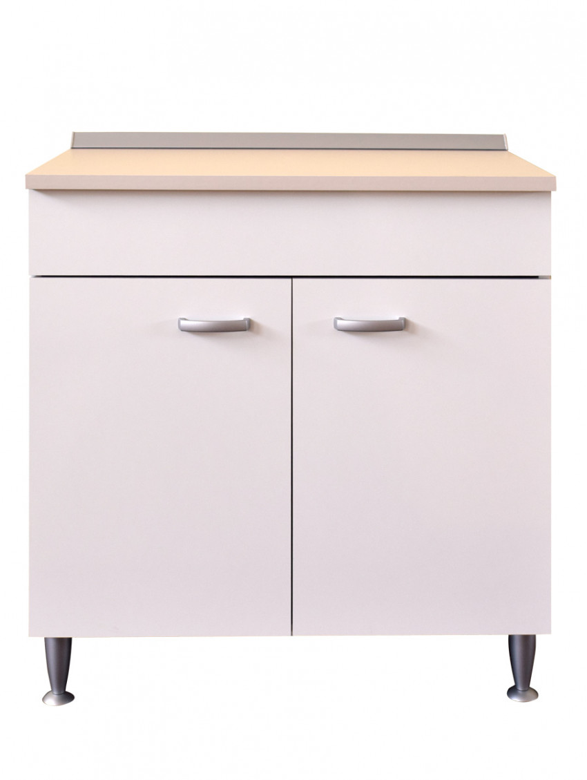 Base 2 ante Bianco cm L80xP50xH84 serie Basic