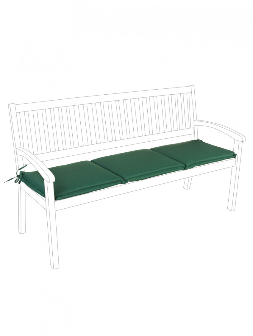 Cuscino panca 3 posti in poliestere gr. 180/mq Poly180 Verde scuro