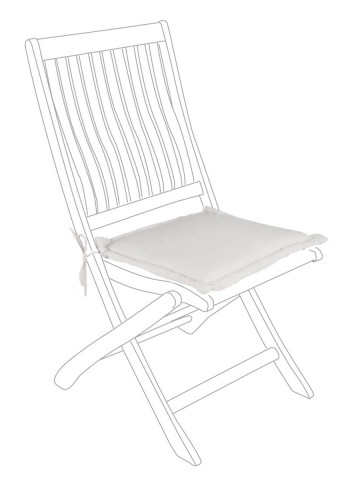 Cuscino per sedia quadrato poliestere gr. 180/mq Poly180 Naturale