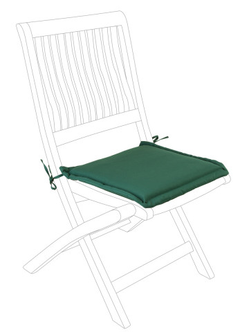 Cuscino per sedia quadrato poliestere gr. 180/mq Poly180 Verde scuro