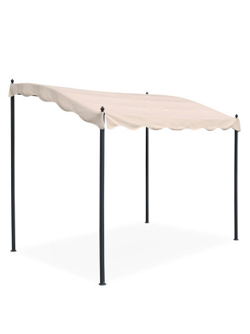 Pergola in ferro mt. 3x2 SALVADOR Ecrù