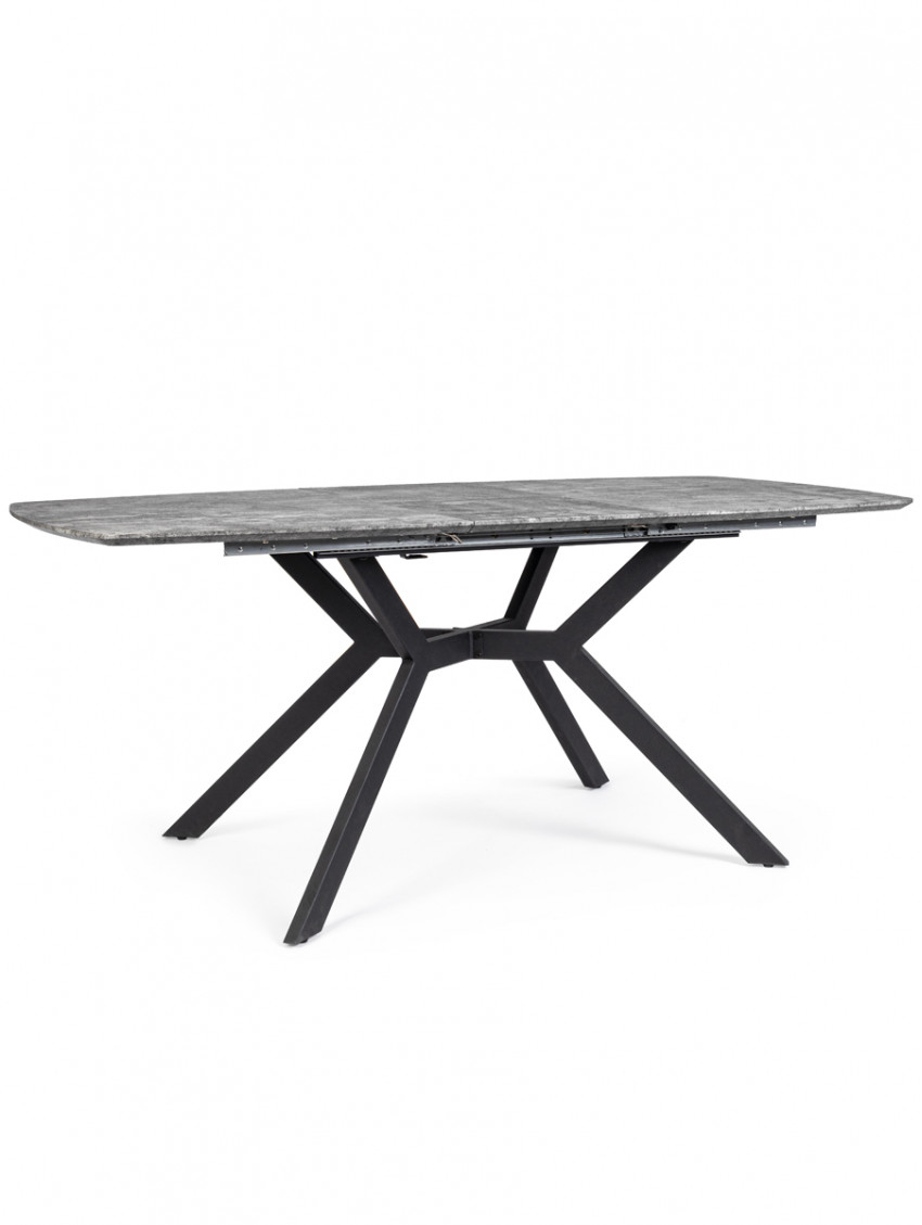 Tavolo top  Mdf gambe in acciaio cm 140-180x90 ALL. DOMINIK