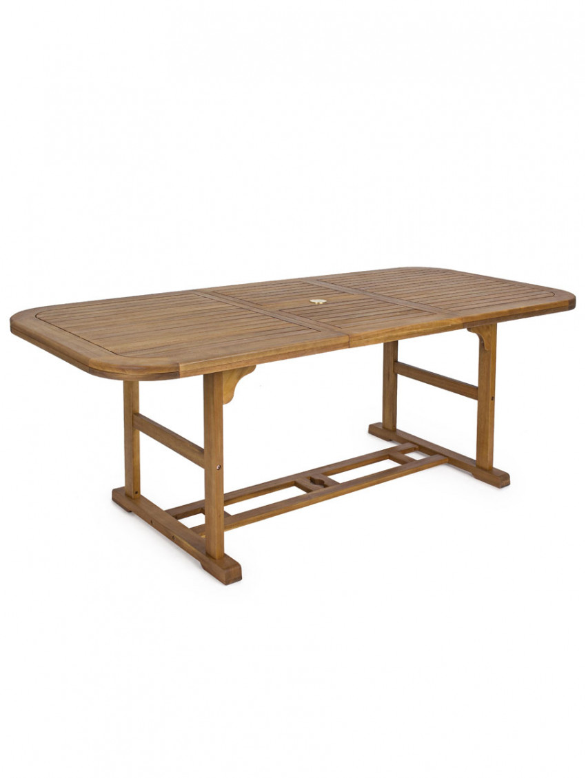 Tavolo rettangolare in legno 150/200x90 NOEMI colore Acacia