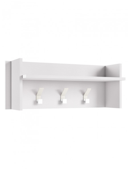 Appendiabiti design con 3 ganci texture 3d L90xP28xH34 cm HALLWAY Bianco Appendiabiti design con 3 ganci texture 3d L90xP28xH34 cm HALLWAY Bianco