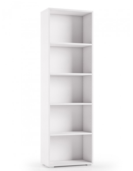 Libreria 5 vani texture 3d L60xP30xH195 cm CONTEMPORARY Bianco Libreria 5 vani texture 3d L60xP30xH195 cm CONTEMPORARY Bianco