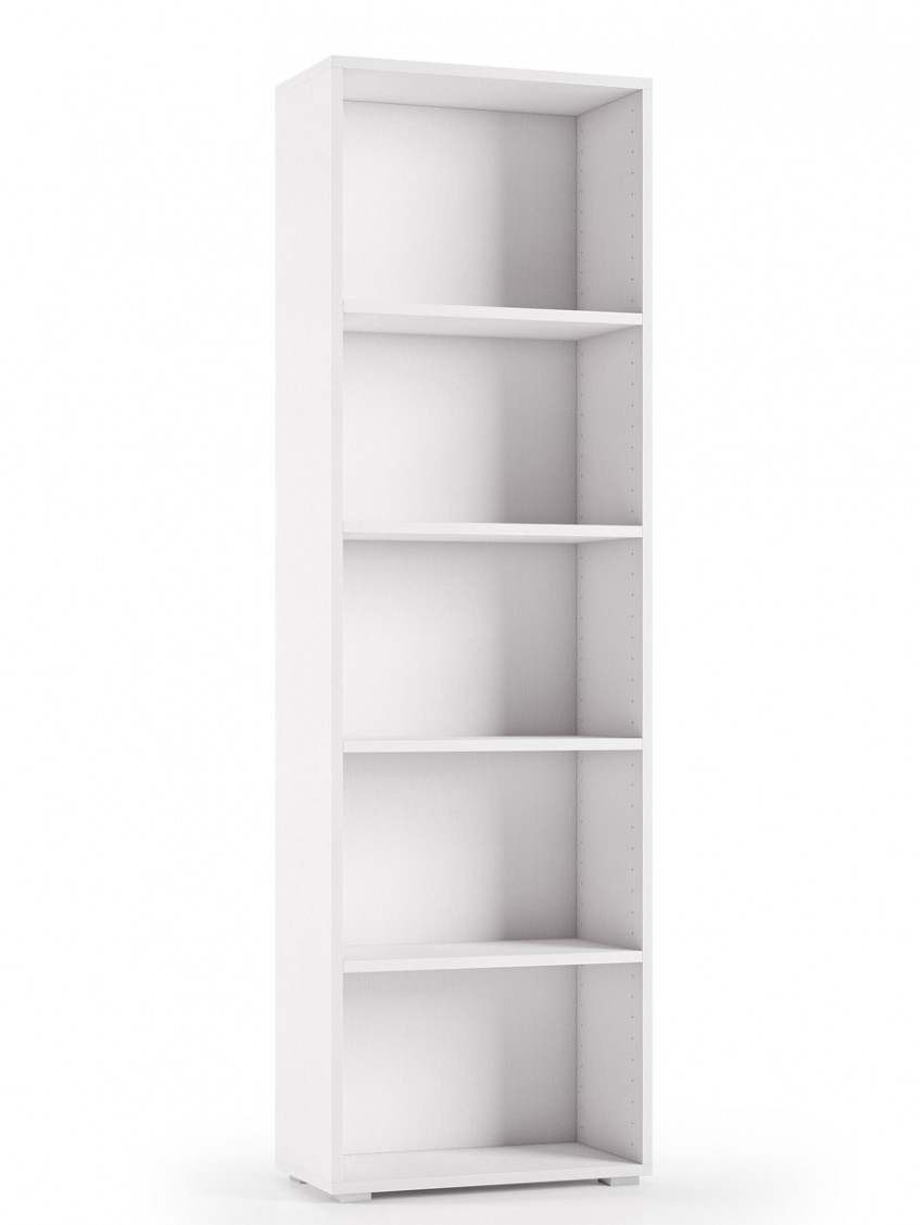 Libreria 5 vani texture 3d L60xP30xH195 cm CONTEMPORARY Bianco