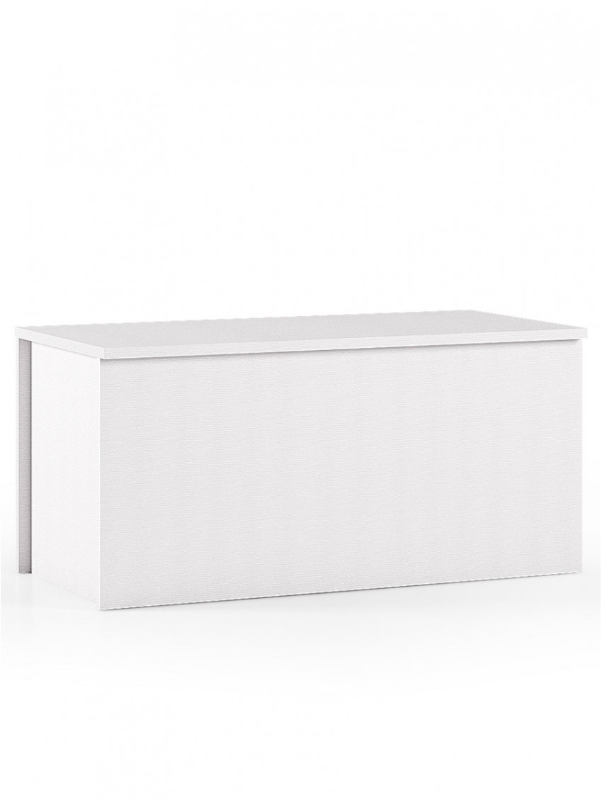 Panca baule texture 3d contenitore L90xP45xH45 cm HALLWAY Bianco