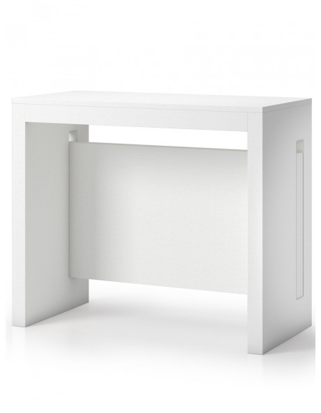 Tavolo consolle estensibile L44/186xP90xH76 cm EXTEND90 Bianco effetto legno Tavolo consolle estensibile L44/186xP90xH76 cm EXTEND90 Bianco effetto legno