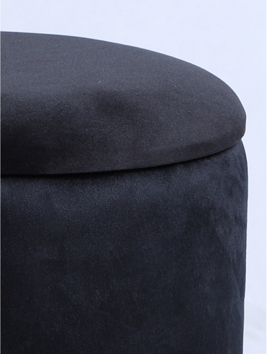 Set2 pouf contenitore Tea velluto nero - Restylit Shop - Dreamy