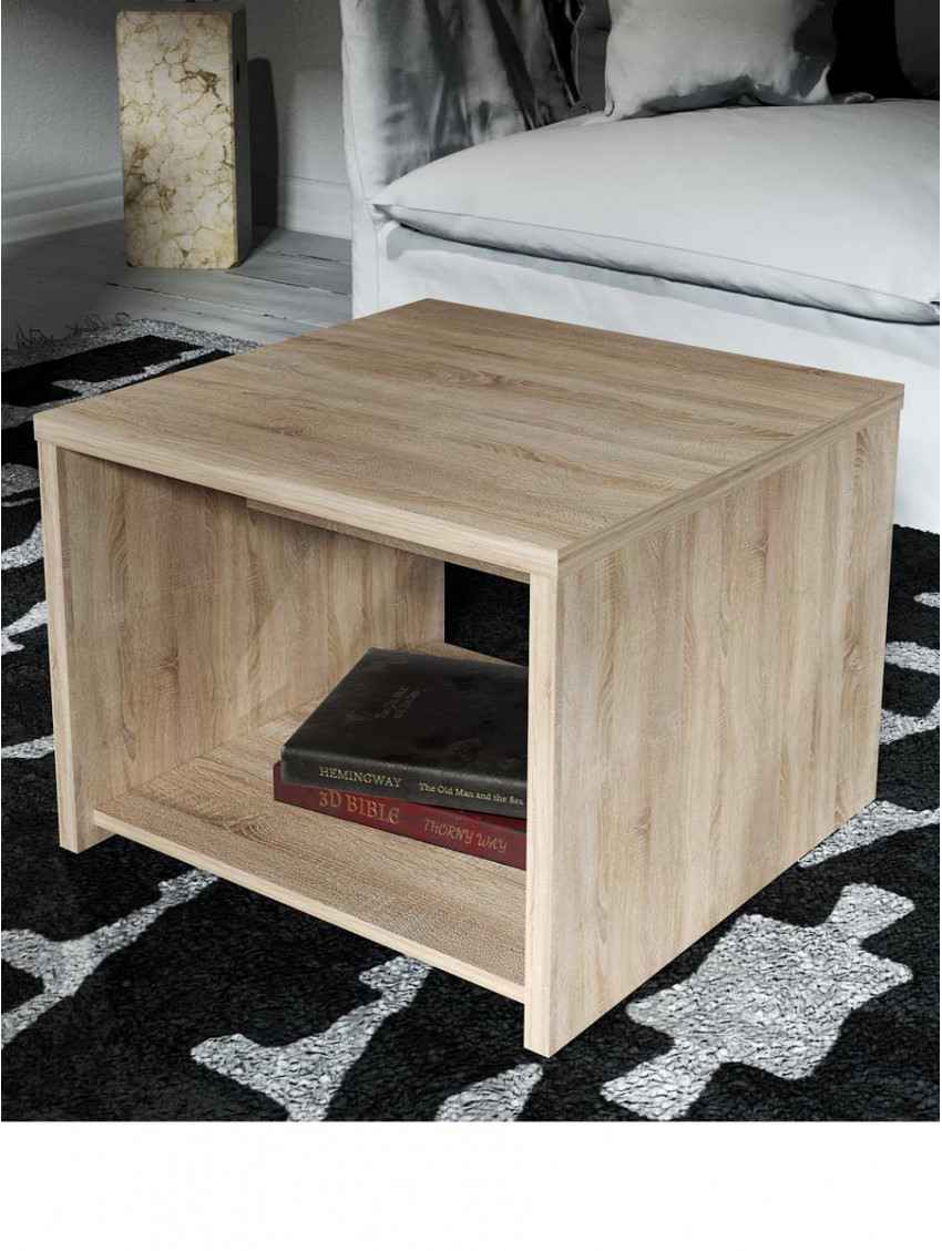 Tavolino L52 x P52 x H43 PETRO Rovere natural