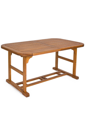 Tavolo rettangolare in legno 180/240x90 NOEMI colore Acacia