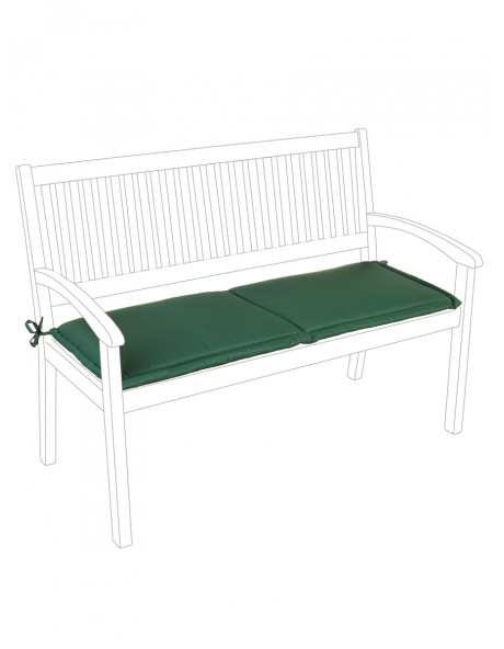 Cuscino per panca 2 posti in poliestere gr. 180/mq modello Poly180 colore  Verde scuro