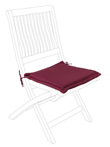 Cuscino per poltrona quadrato in poliestere gr. 180/mq modello Poly180 colore Bordeaux