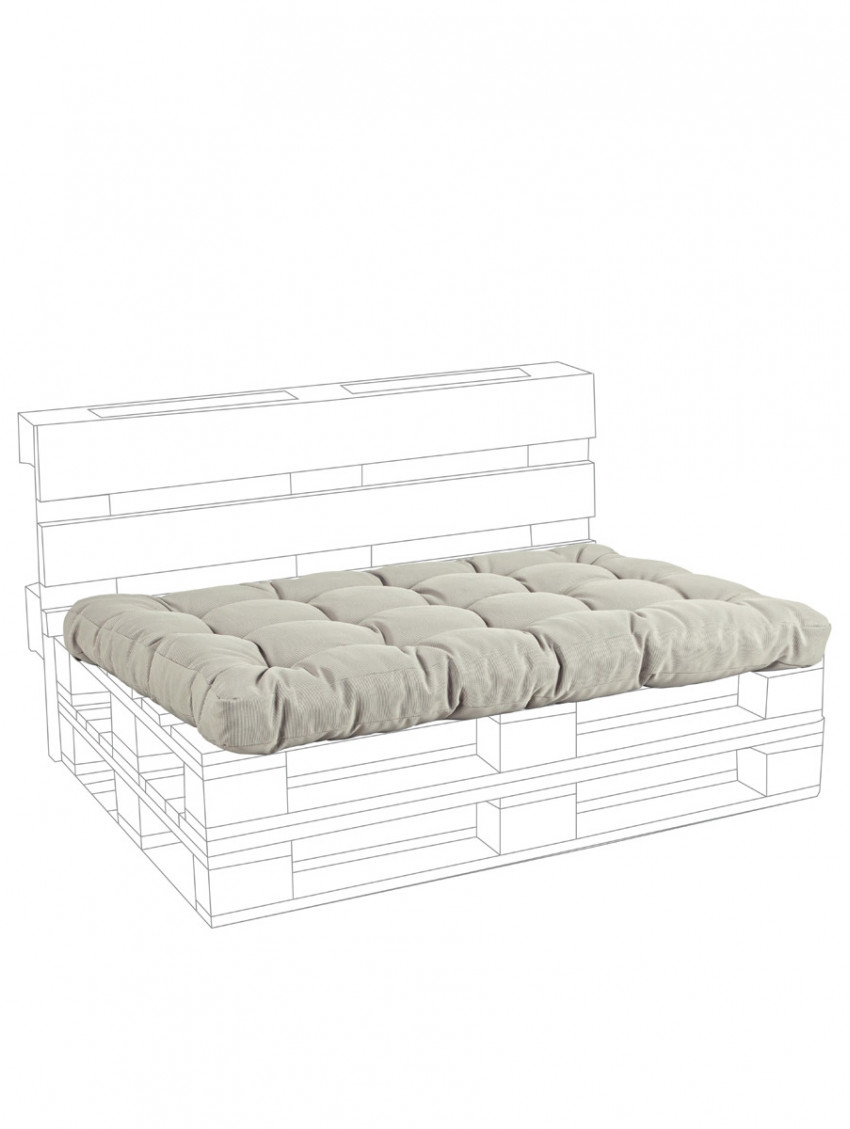 Cuscino seduta per pallet in poliestere gr. 230/mq Poly230 Beige
