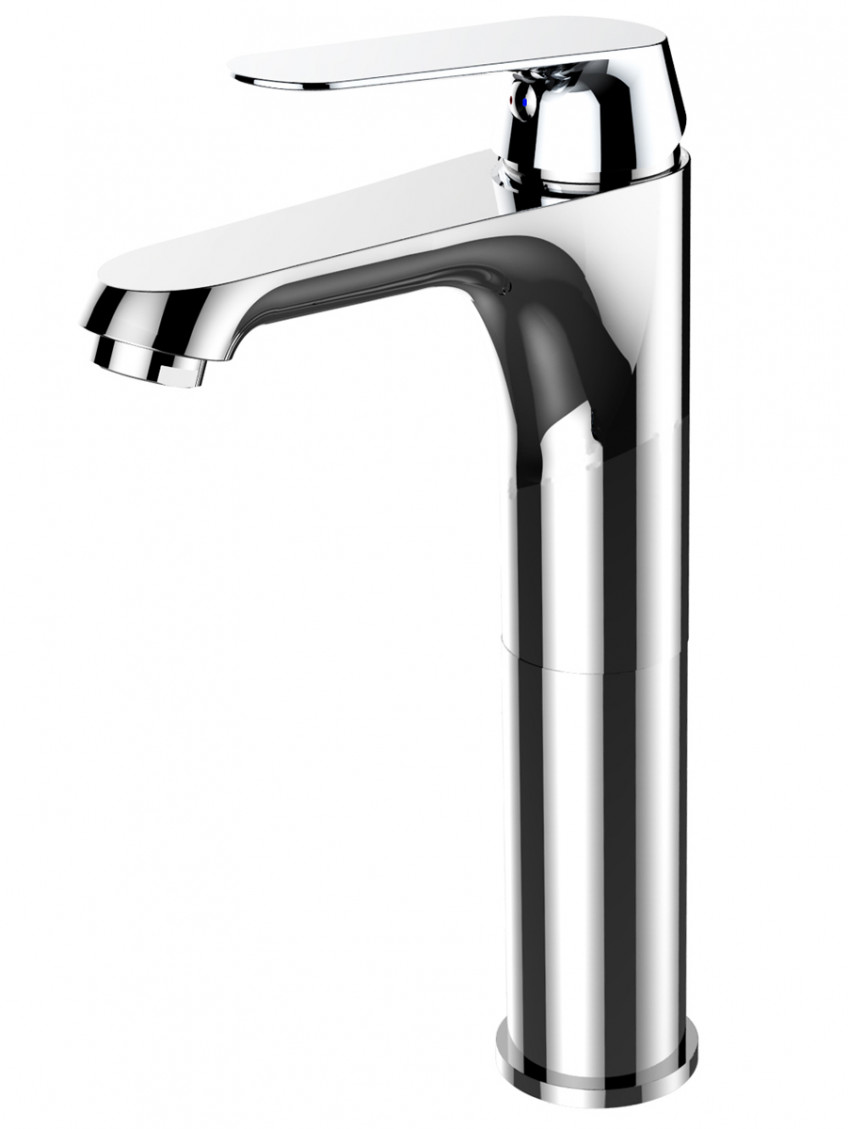 Miscelatore lavabo alto Kellertaps con scarico click-clack SKY cromo