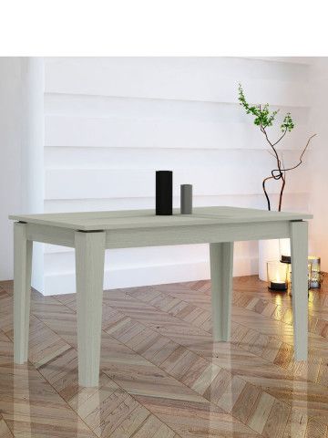 Tavolo rettangolare allungabile in legno 110/150x70 cm URANO Olmo sbiancato