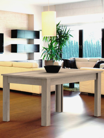 Tavolo rettangolare allungabile in legno 160/320x90 cm ZEFIRO Rovere Gordon 4