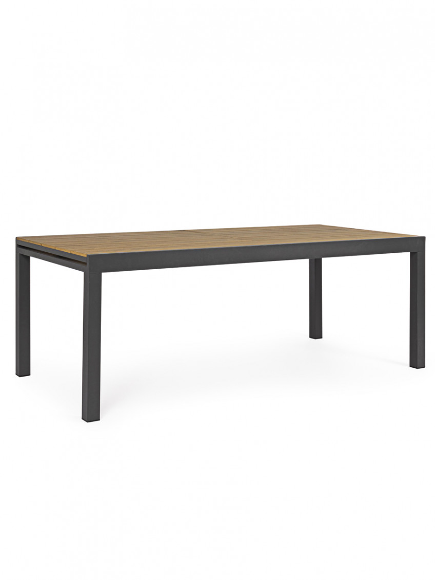 Tavolo giardino rettangolare allungabile in alluminio L200/300xP95xH74 cm ELIAS Antracite