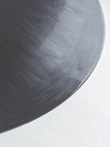 Tavolino rotondo in acciaio Ø 50xH52 cm DESUR Grigio scuro
