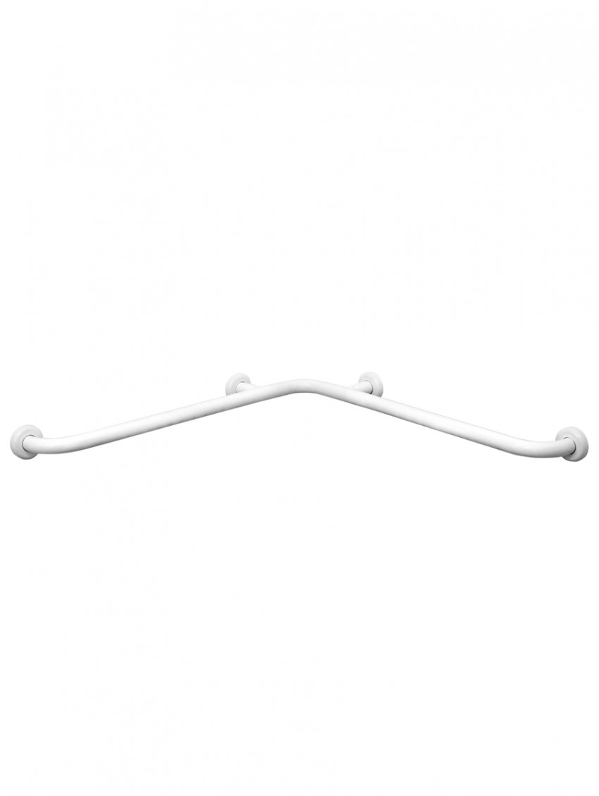 Corrimano angolare orizzontale diversamente abili cm 67x67 AMICO Bianco
