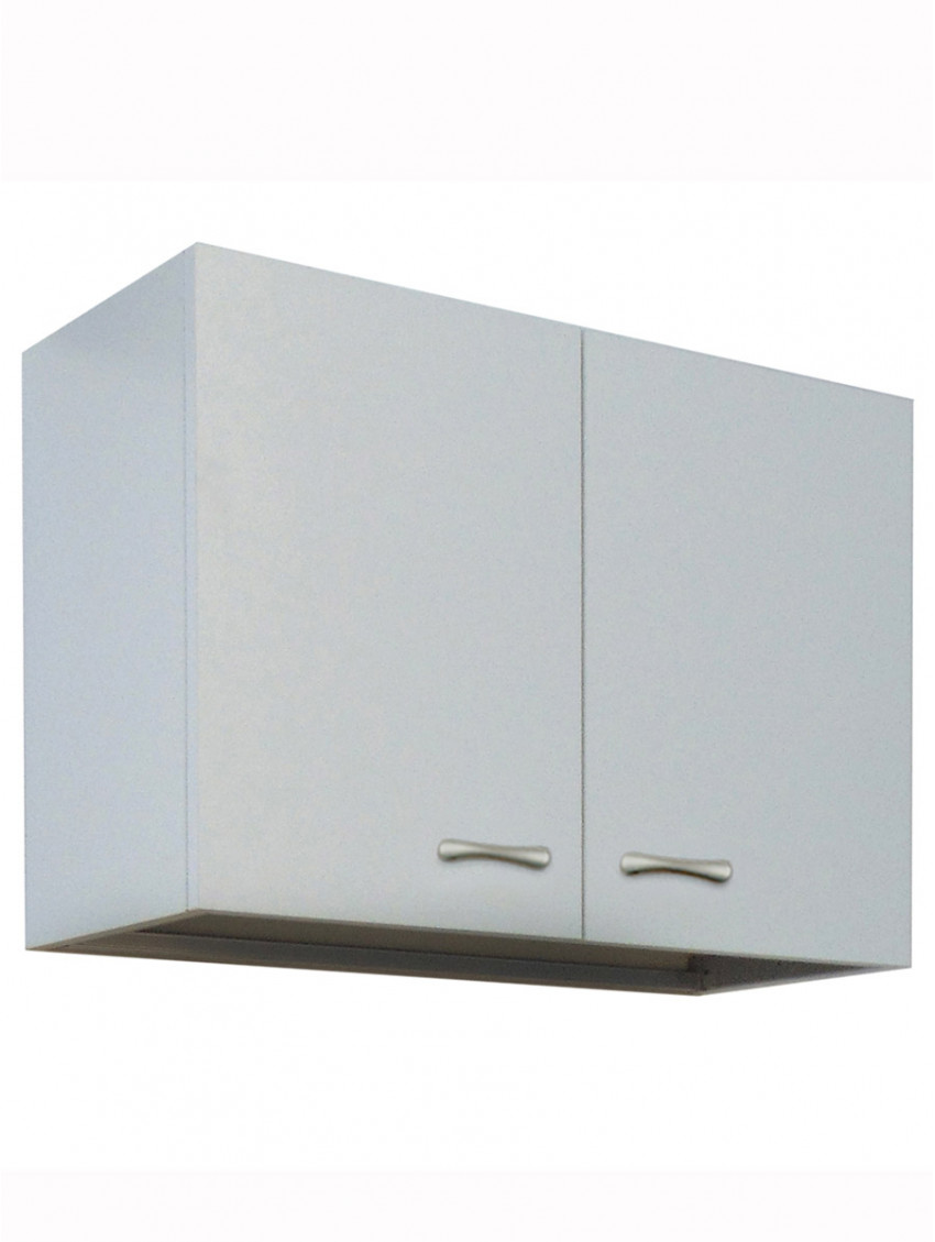 Cucina Basic 80 2 ante finitura Bianco lavello 2 vasche e scolapiatti