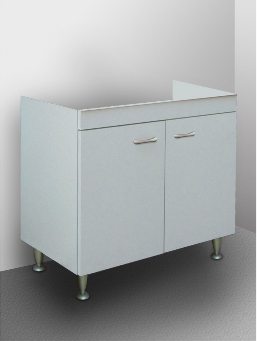 Sottolavello a 2 ante cm 80x47,5xH81 BASIC Bianco