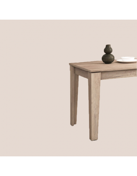 Tavolo rettangolare allungabile in legno 110/150x70 cm URANO Olmo sbiancato