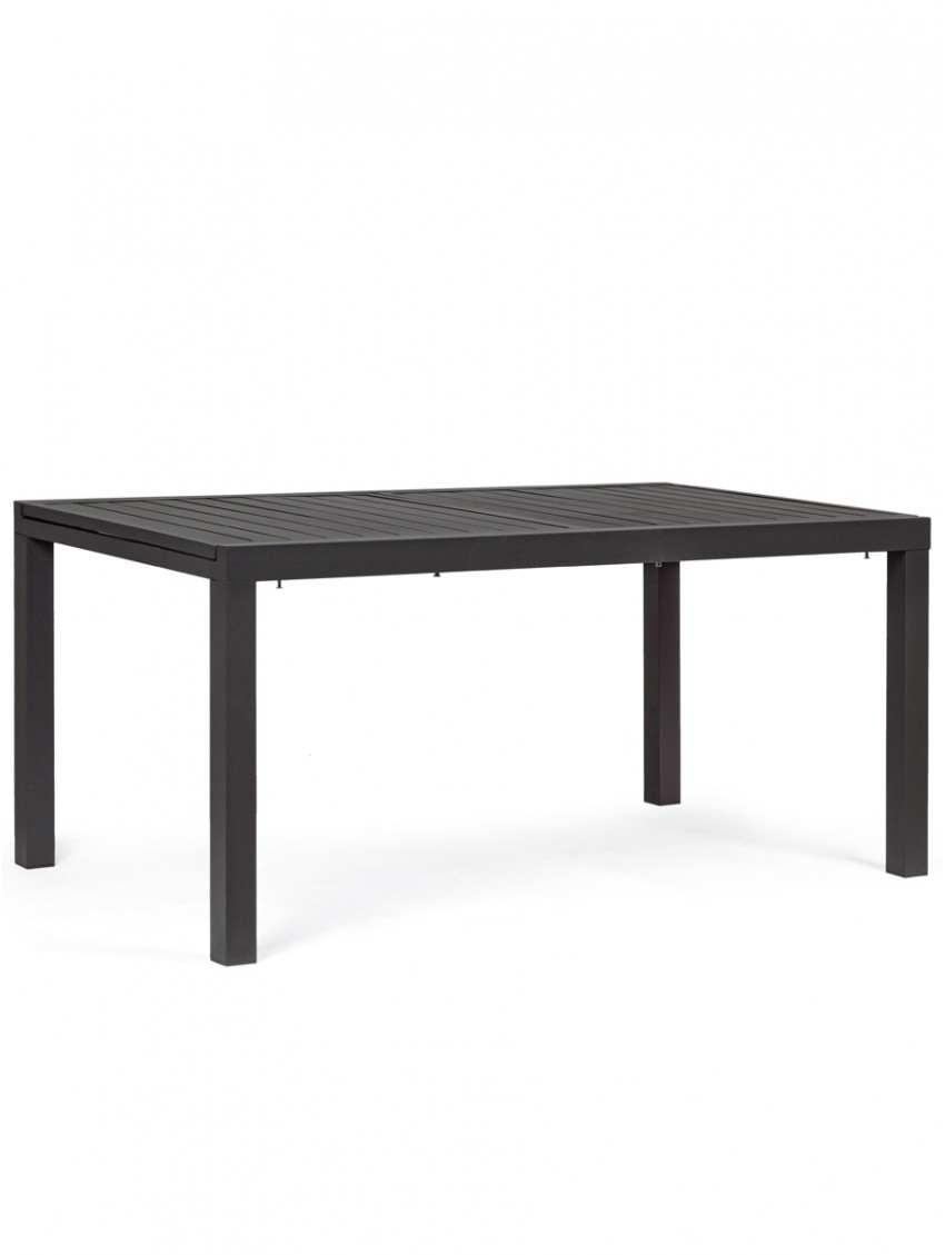 Tavolo allungabile in alluminio L160/240xP90xH75 cm Bizzotto HILDE Antracite