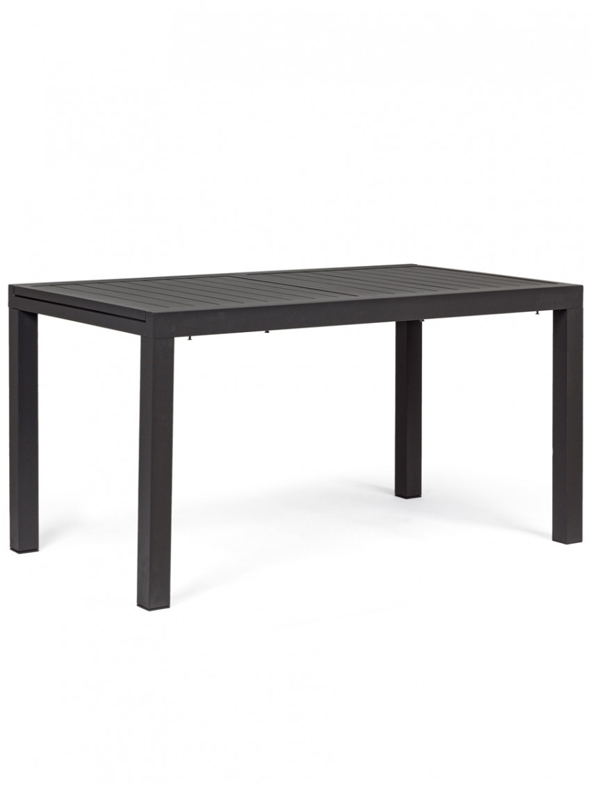 Tavolo allungabile in alluminio L140/210xP77xH75 cm Bizzotto HILDE Antracite
