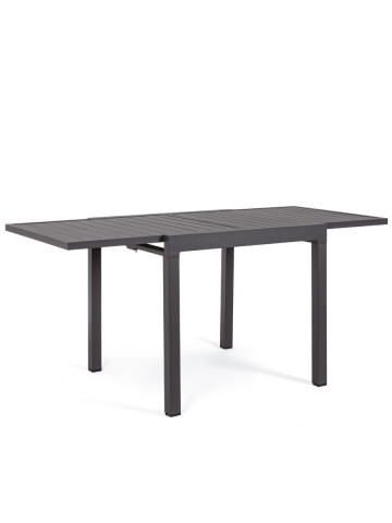 Tavolo quadrato allungabile in alluminio L90/180xP90xH74 cm HILL Antracite