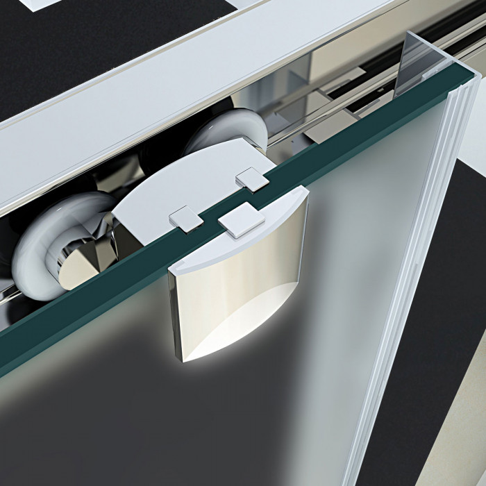 SMART - Box doccia opaco 3 lati apertura angolare cristallo 6 mm