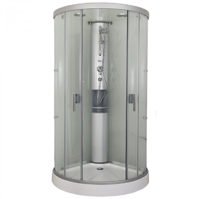 GLASS - Box doccia idromassaggio curvo cristallo 6mm