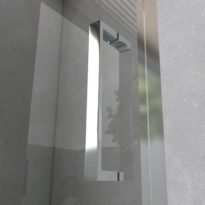EXTRA - Porta doccia trasparente anta scorrevole cristallo 6mm