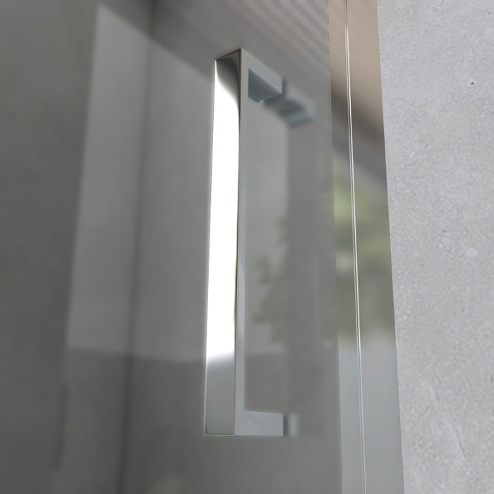 EXTRA - Porta doccia opaca anta scorrevole cristallo 6mm