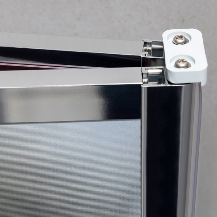 HAZEL - Porta doccia a libro cristallo stampato 5mm