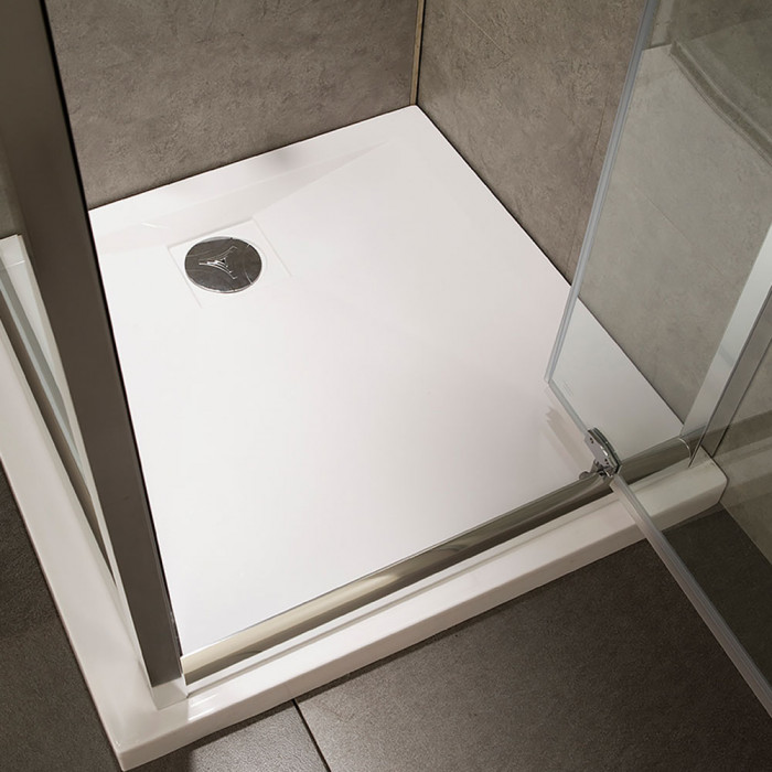 HAZEL - Porta doccia battente trasparente vetro 6mm H190 cm