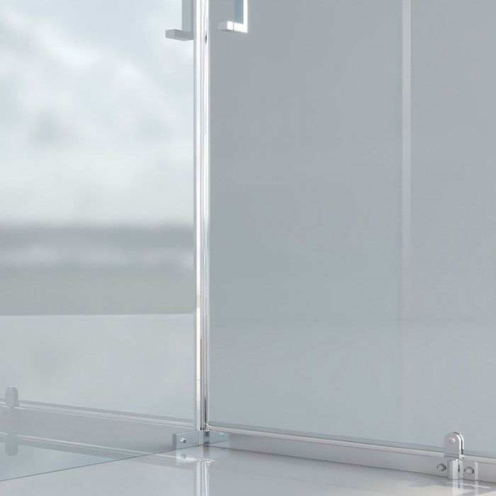 AZIMUT - Box doccia trasparente anta battente vetro 8 mm
