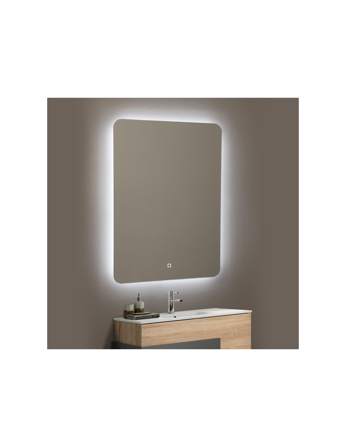 Specchio bagno con luce led: specchiera retroilluminata