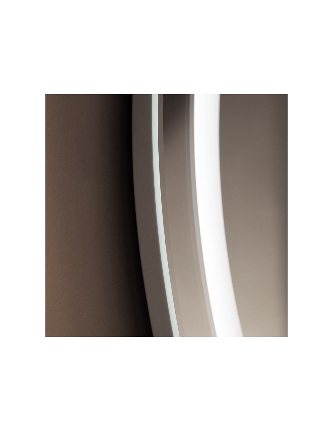 STAR - Specchio bagno tondo con luce LED diametro cm 78 retroilluminato Touch Design