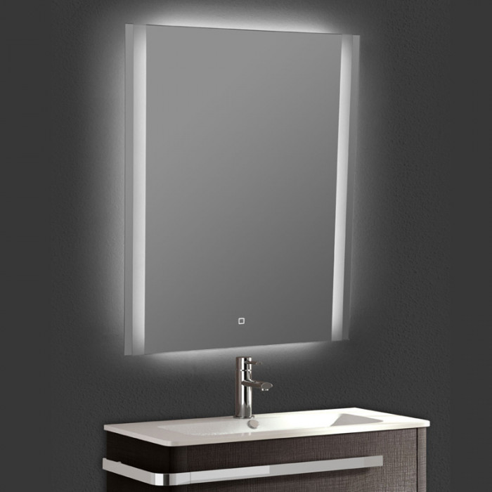 VERTICAL - Specchio bagno con luce LED cm 60x80 Touch Design