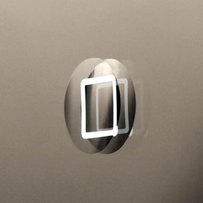 ELLE - Specchio bagno con luce LED cm 60x80 Touch Design