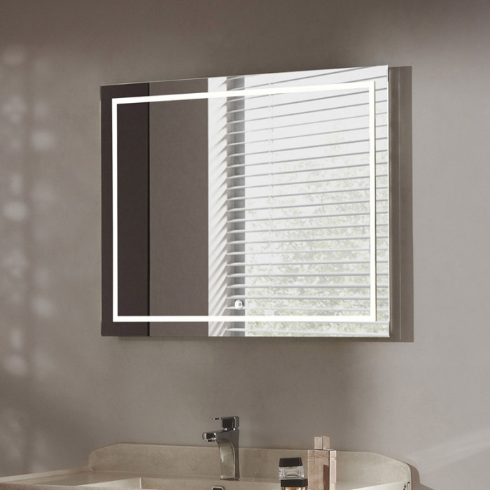 FRAME 97 - Specchio bagno con luce LED cm L90xH70 Touch Design